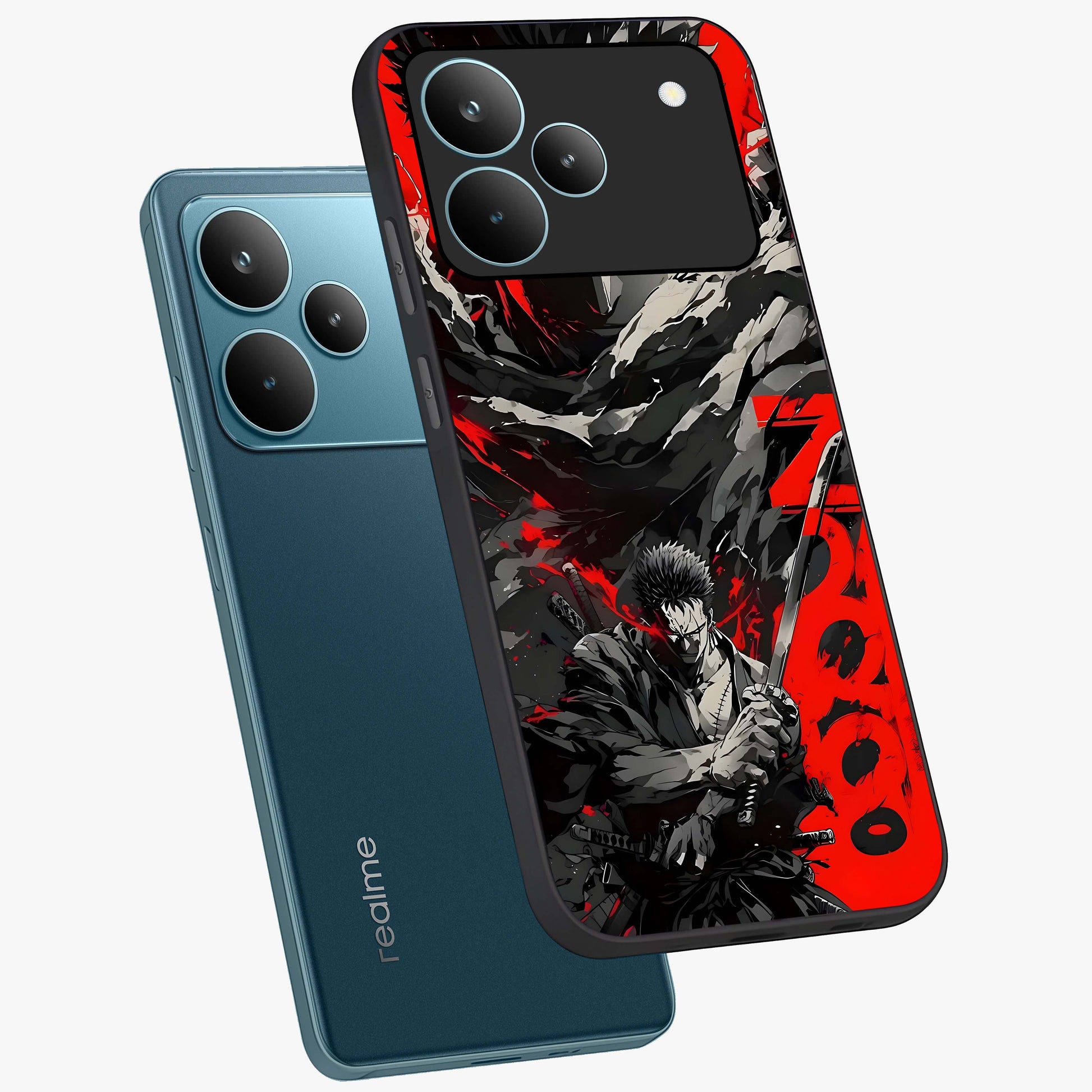 Demon Sword Resolve Glass Case displayed in angled mockup highlighting powerful demon sword illustration with dark fantasy aesthetic.