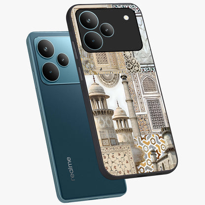 Mughal Marble Legacy Glass Case displayed in angled mockup highlighting elegant heritage marble artwork with royal aesthetic.