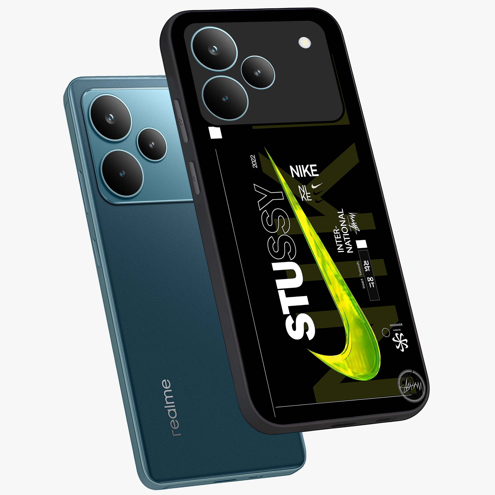 Neon Street Edition Glass Case displayed in angled mockup highlighting vibrant urban design with bold street aesthetic.