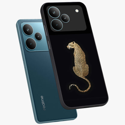 Regal Leopard Glass Case displayed in angled mockup highlighting powerful animal illustration with stylish wild aesthetic.