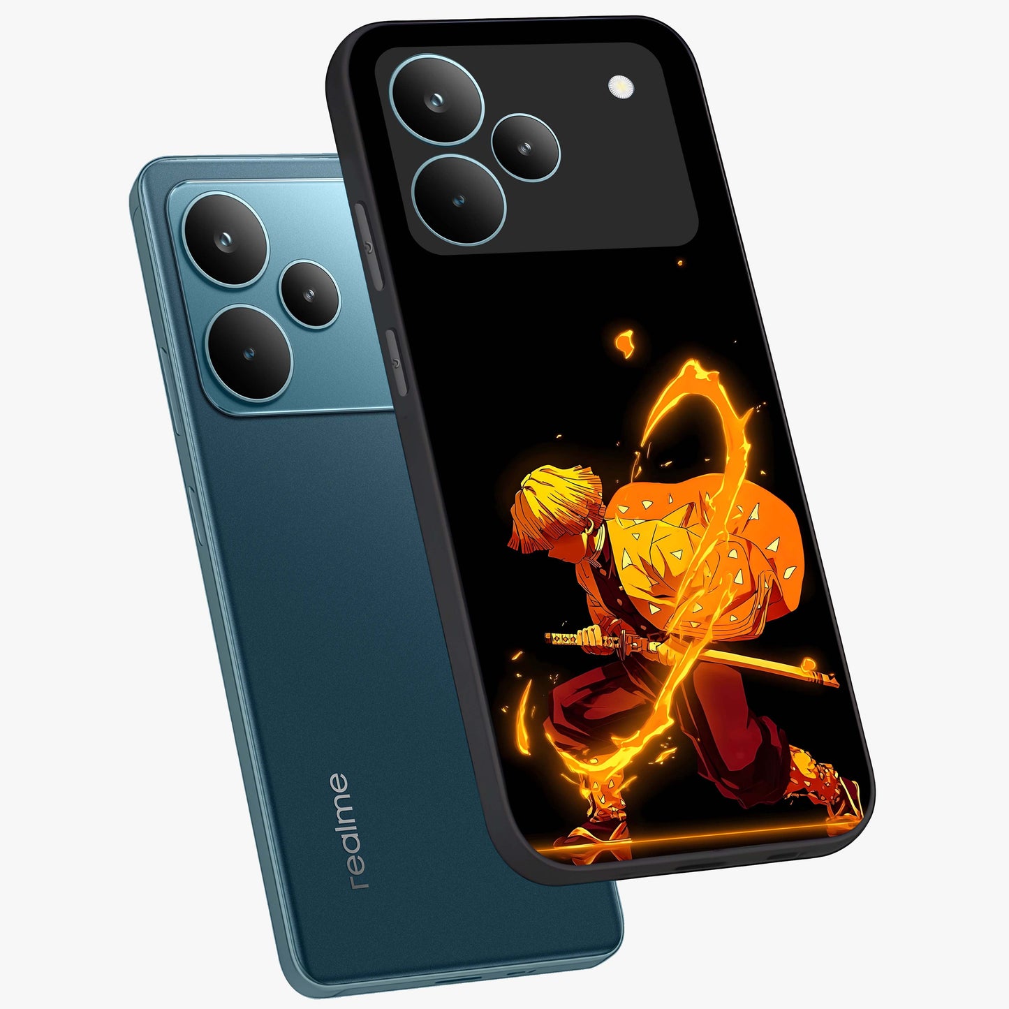Thunder Flame Execution Glass Case displayed in angled mockup highlighting dramatic fire themed design with intense fantasy aesthetic.