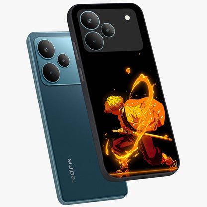 Thunder Flame Execution Glass Case displayed in angled mockup highlighting dramatic fire themed design with intense fantasy aesthetic.