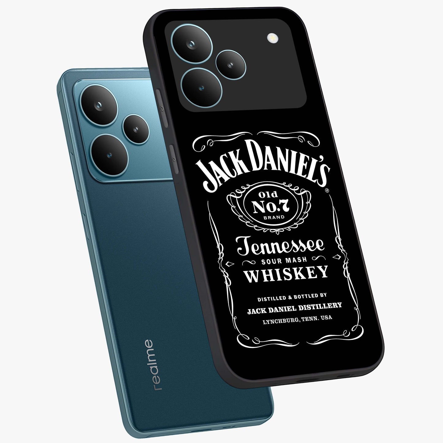 Vintage Whiskey Heritage Glass Case displayed in angled mockup highlighting retro beverage themed design with heritage aesthetic.