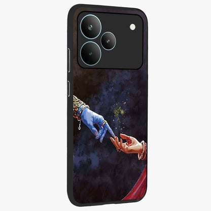 Divine Touch Eternal Glass Case upright view showcasing peaceful spiritual artwork with eternal divine theme.