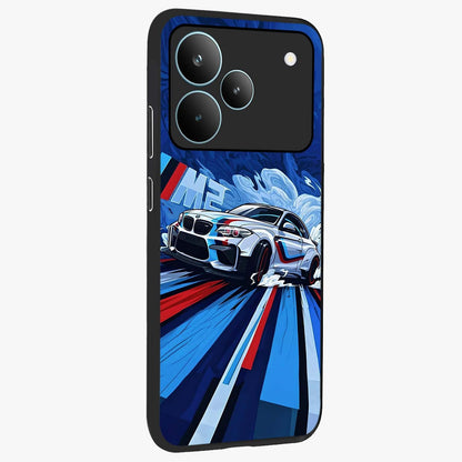 Drift Power Rush Glass Case upright view showcasing high speed racing artwork with bold automotive theme.