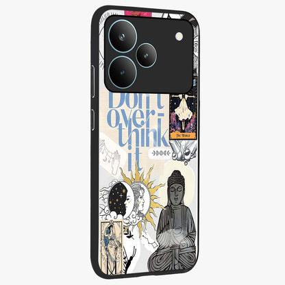 Ethereal Thoughts Glass Case upright view showcasing delicate artistic composition with peaceful dreamy theme.