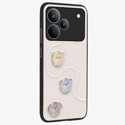 Puffy Face Parade Glass Case upright view showcasing adorable character artwork with cheerful animated theme.