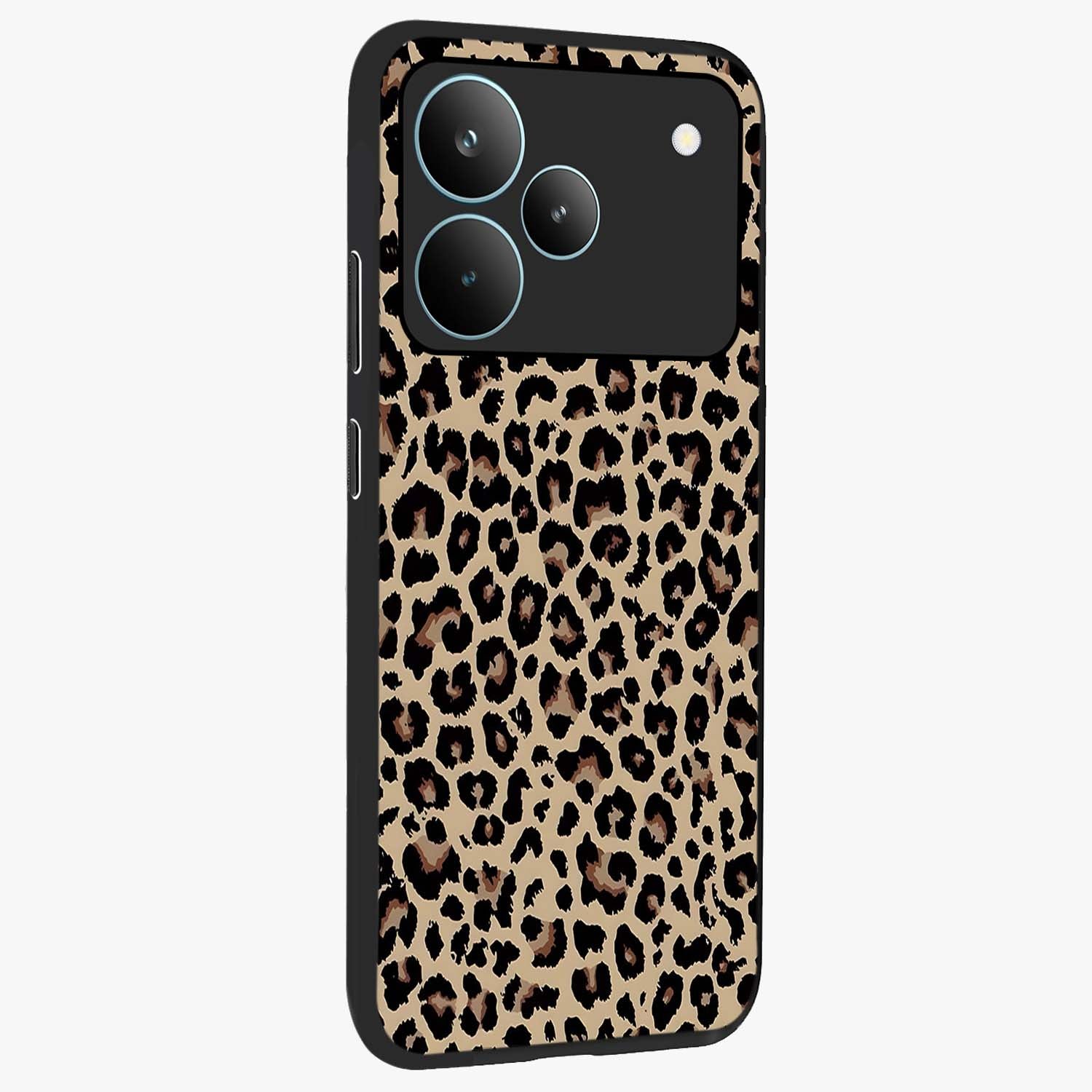 Savage Chic Pattern Glass Case upright view showcasing trendy decorative artwork with edgy fashion theme.