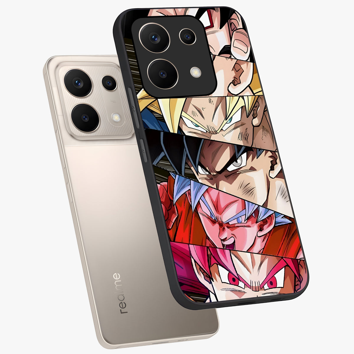 Anime Character Glass Case displayed in angled mockup highlighting colorful anime character illustration.