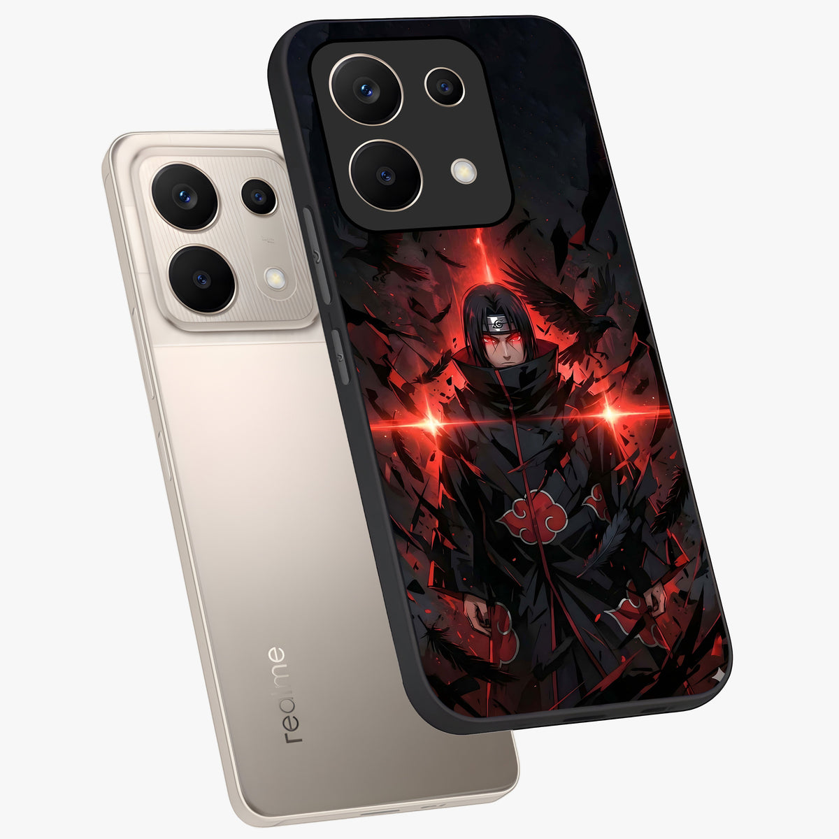 Focused Blade Discipline Glass Case displayed in angled mockup highlighting clean minimal text artwork with modern aesthetic style.
