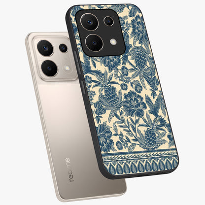 Heirloom Wild Bloom Glass Case displayed in angled mockup highlighting botanical bloom design with classic aesthetic style.