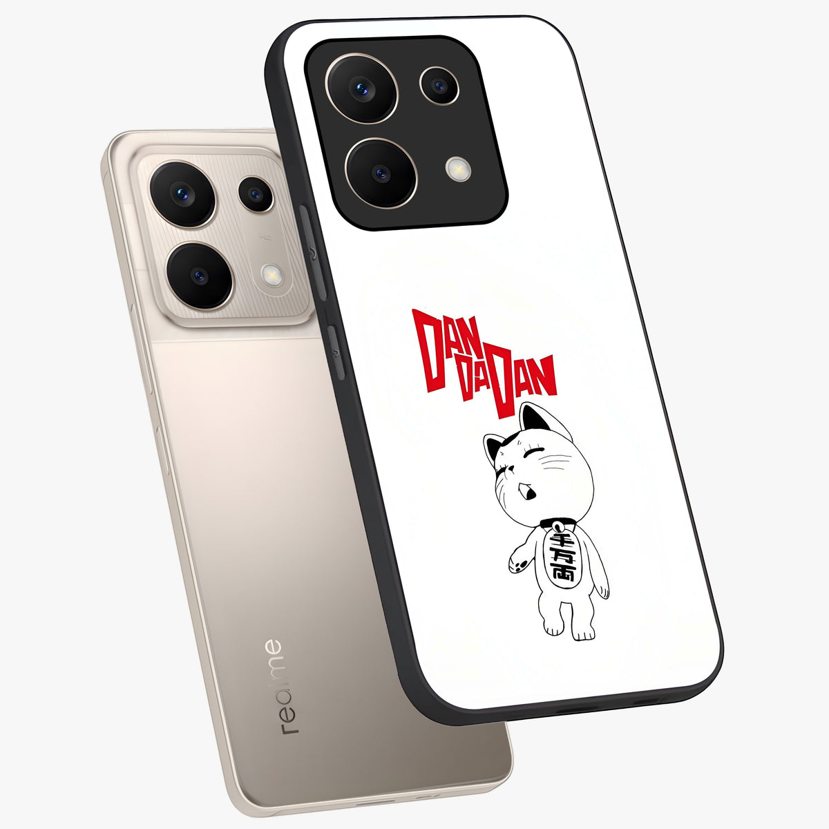 Playful Spirit Charm Glass Case displayed in angled mockup highlighting lively decorative design with playful aesthetic style.