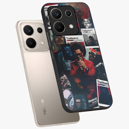 The Weeknd Glass Case displayed in angled mockup highlighting stylish pop culture inspired design with modern aesthetic.
