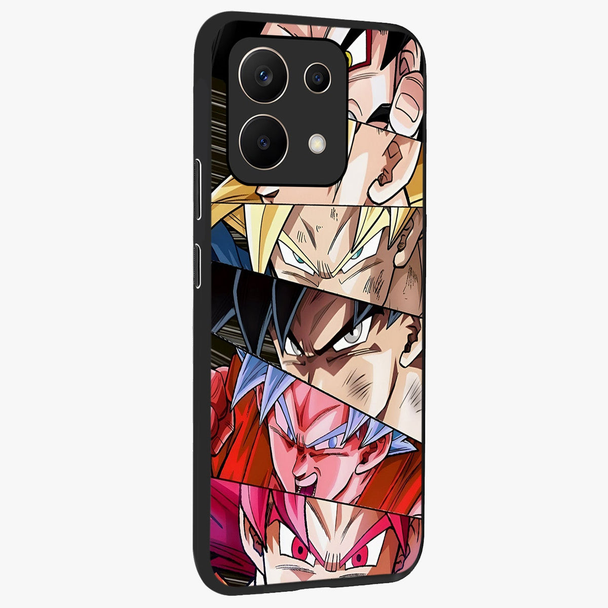 Anime Character Glass Case upright view showcasing expressive anime artwork with bold graphic style.
