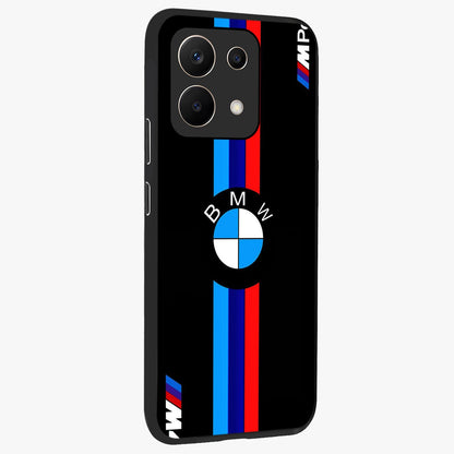 Turbo BMW Beast Glass Case upright view showcasing powerful car artwork with modern motorsport theme.