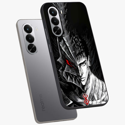 Berserker Blood Oath Glass Case displayed in angled mockup highlighting dark fantasy graphic design and powerful theme.