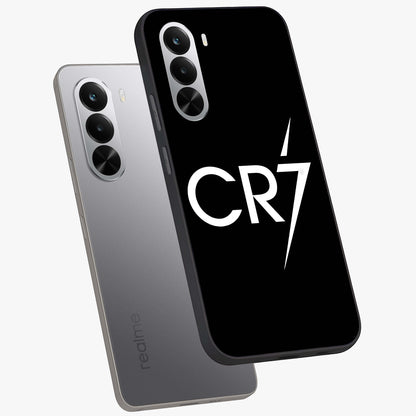 Cr7 Elite Strike Glass Case displayed in angled mockup highlighting powerful sports graphic with bold athletic theme.