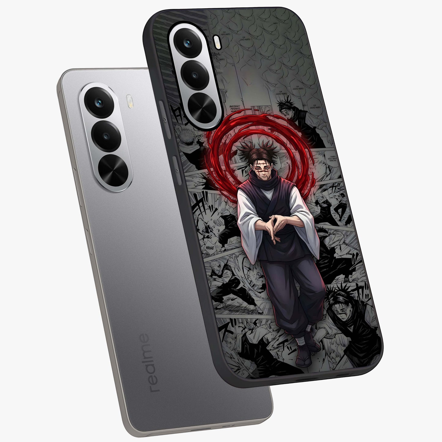 Cursed Ritual Ascension Glass Case displayed in angled mockup highlighting mystical ritual illustration with supernatural aesthetic.