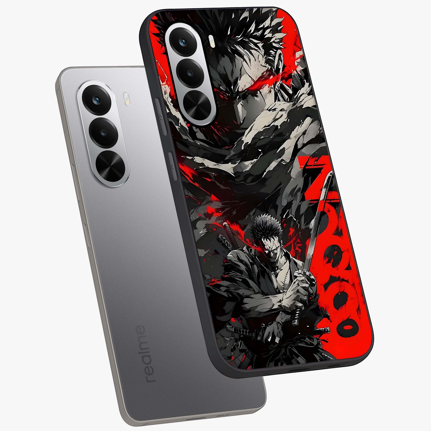 Demon Sword Resolve Glass Case displayed in angled mockup highlighting powerful demon sword illustration with dark fantasy aesthetic.