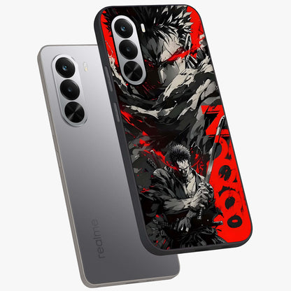 Demon Sword Resolve Glass Case displayed in angled mockup highlighting powerful demon sword illustration with dark fantasy aesthetic.