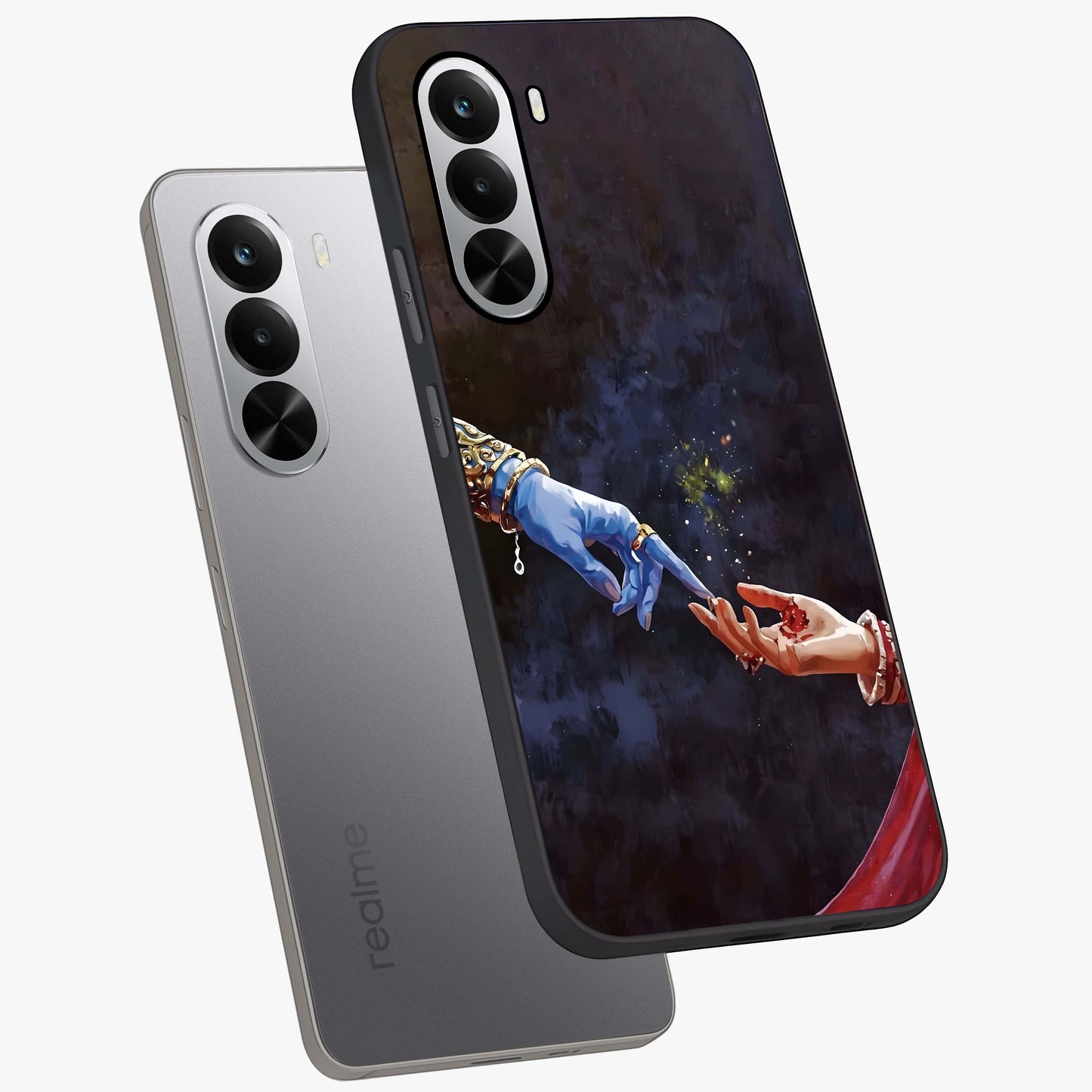 Divine Touch Eternal Glass Case displayed in angled mockup highlighting elegant divine inspired design with calm aesthetic style.