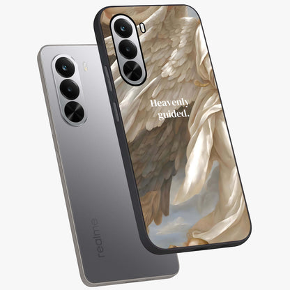 Divine Winged Grace Glass Case displayed in angled mockup highlighting graceful wing design with divine aesthetic style.