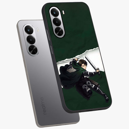 Emerald War Vanguard Glass Case displayed in angled mockup highlighting intense battle inspired design with emerald tone aesthetic.