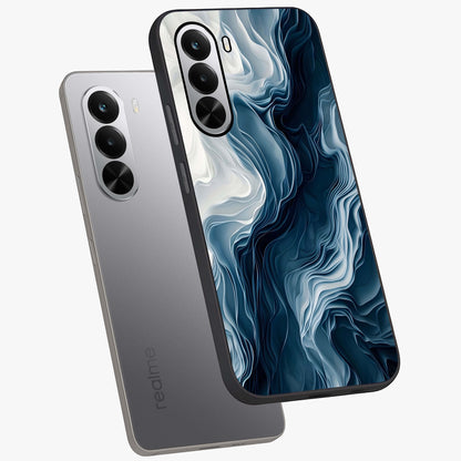 Ethereal Paper Marble Glass Case displayed in angled mockup highlighting elegant marble pattern with modern aesthetic style.