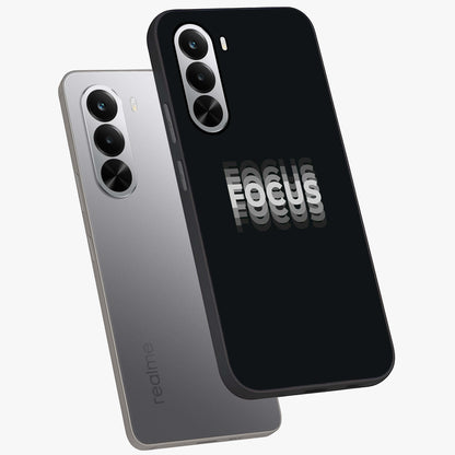 Focus Mode On Glass Case displayed in angled mockup highlighting clean minimal text artwork with modern aesthetic style.