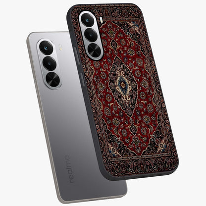 Heritage Carpet Royale Glass Case displayed in angled mockup highlighting intricate royal carpet design with heritage aesthetic.