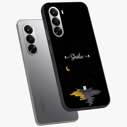 Silent Night Row Glass Case displayed in angled mockup highlighting peaceful evening design with dreamy night aesthetic.