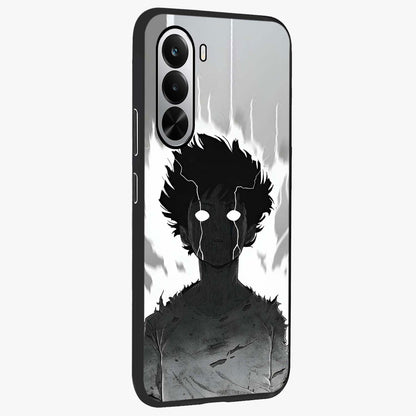 Awakened Inner Rage Glass Case upright view showcasing dramatic artwork with strong expressive aesthetic.