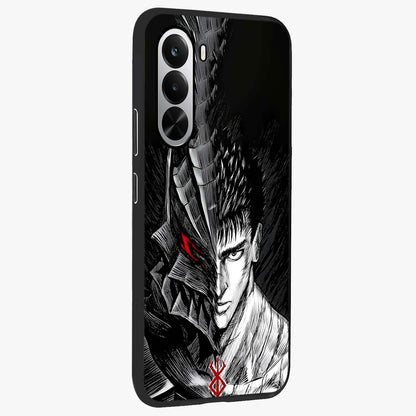 Berserker Blood Oath Glass Case upright view showcasing intense warrior aesthetic with dramatic artistic style.
