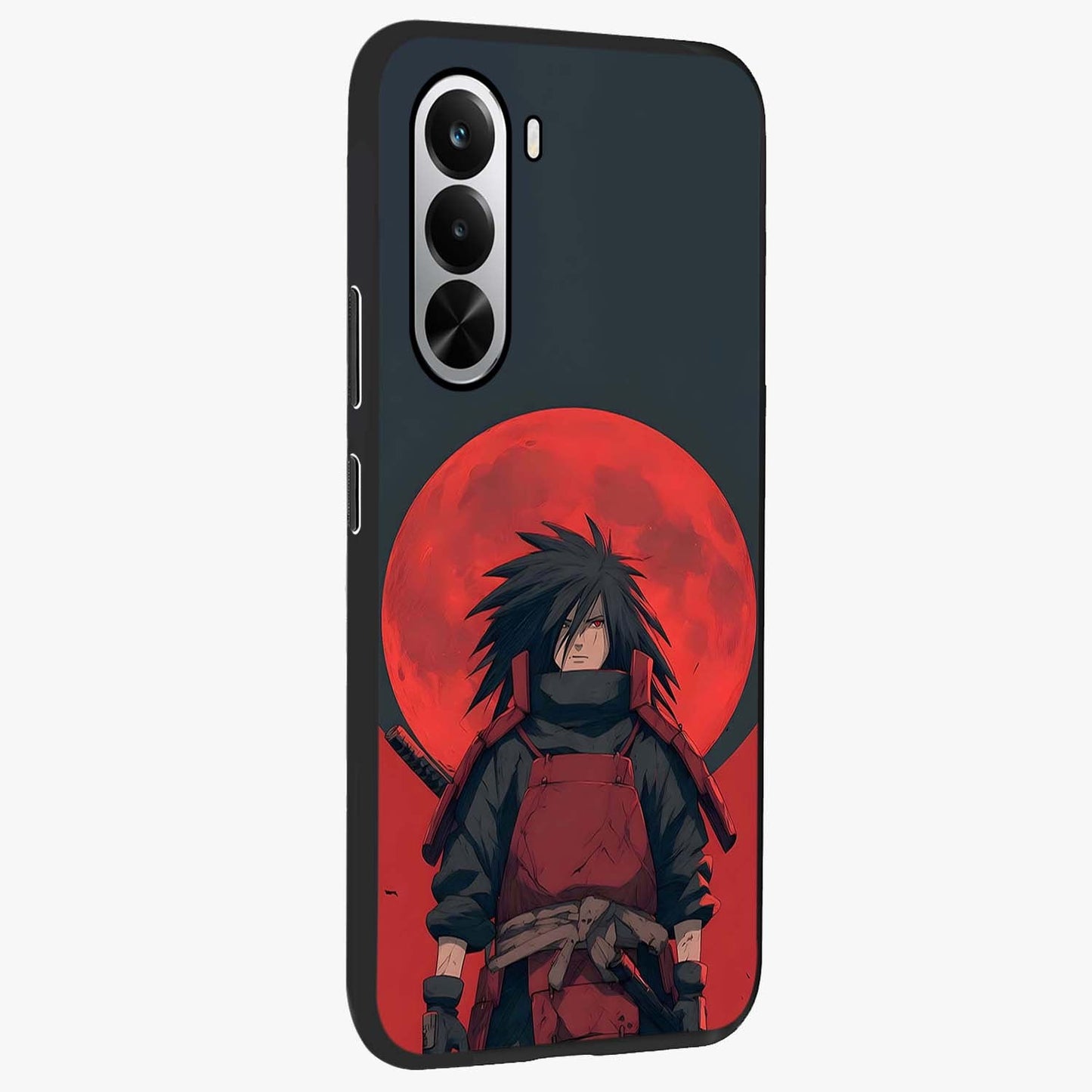 Crimson Moon Warlord Glass Case upright view showcasing powerful warlord artwork with dark celestial theme.