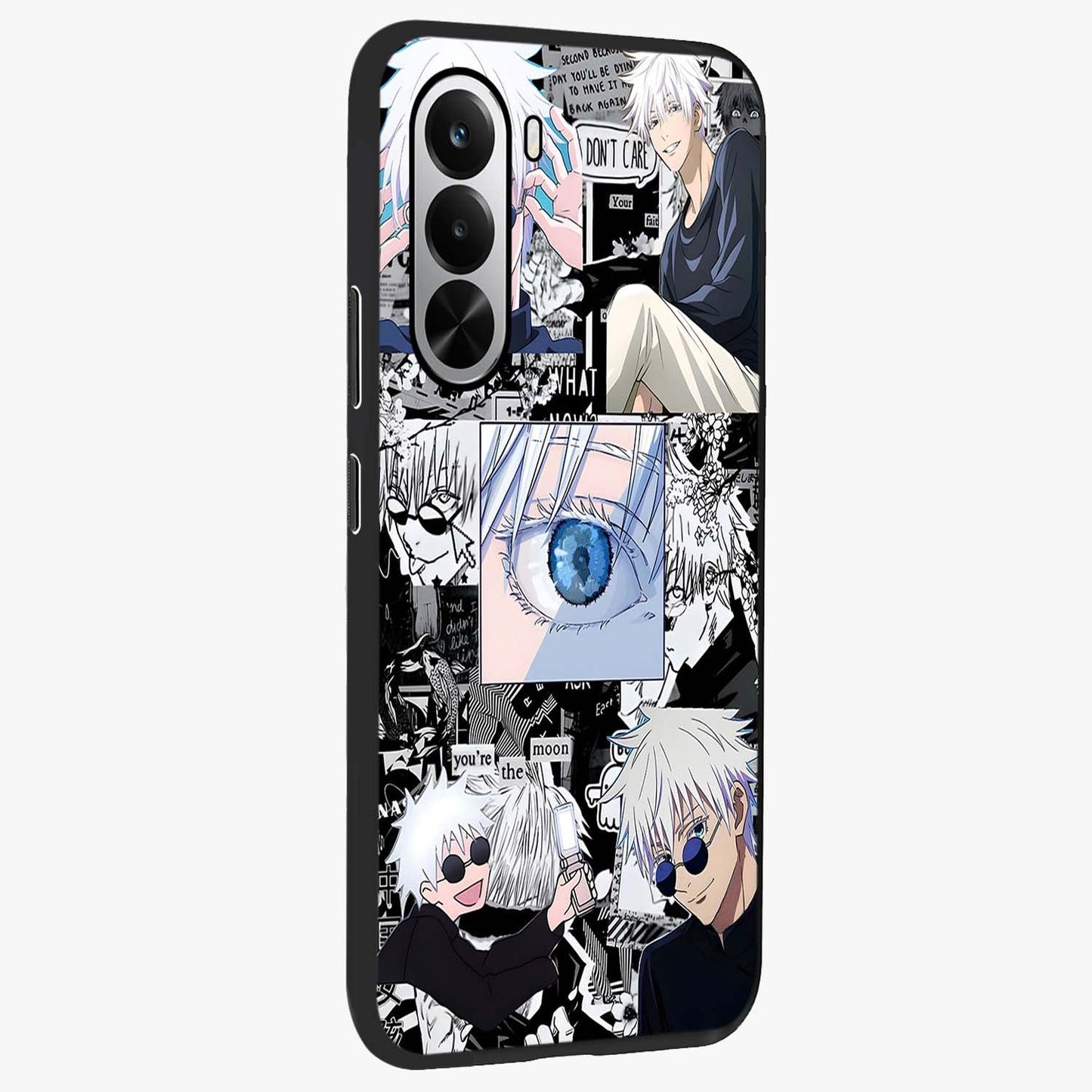 Infinity Sorcerer Chaos Glass Case upright view showcasing dramatic sorcerer artwork with chaotic mystical theme.