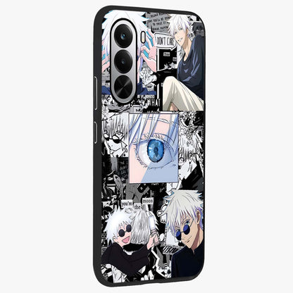 Infinity Sorcerer Chaos Glass Case upright view showcasing dramatic sorcerer artwork with chaotic mystical theme.