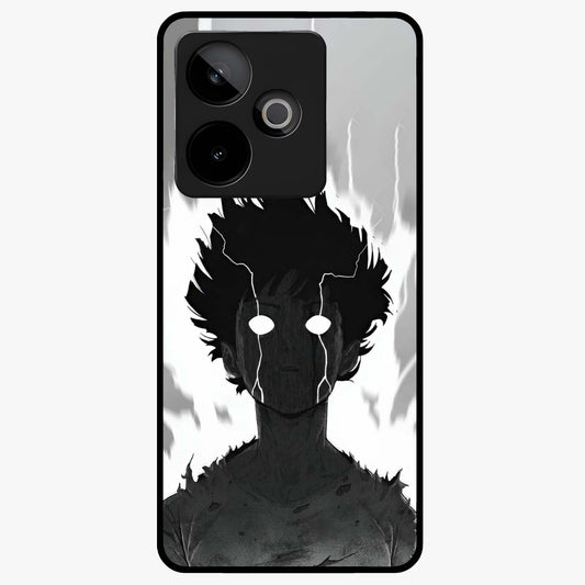 Awakened Inner Rage Glass Case showing flat back view with intense artistic artwork and glossy glass finish.
