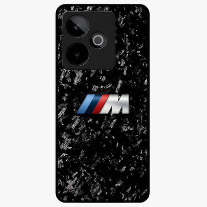 Carbon Speed Mark Glass Case showing flat back view with sporty carbon pattern artwork and glossy glass finish.