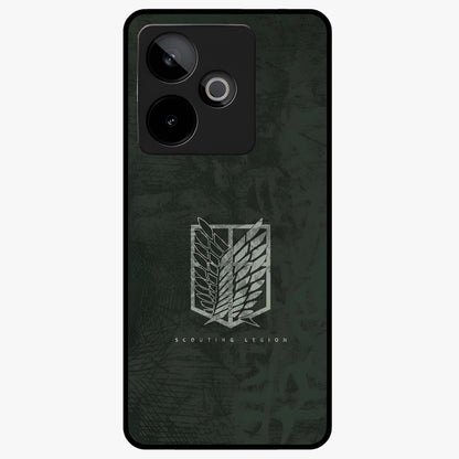 Wings Of Freedom Glass Case showing flat back view with symbolic wings artwork and glossy glass finish.