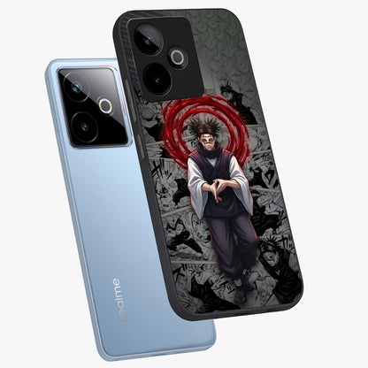 Cursed Ritual Ascension Glass Case displayed in angled mockup highlighting mystical ritual illustration with supernatural aesthetic.