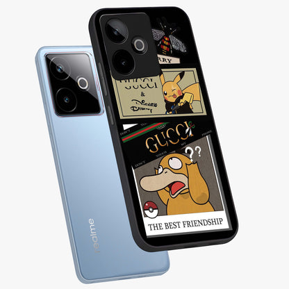 Gucci Play Mashup Glass Case displayed in angled mockup highlighting stylish fashion mashup design with bold aesthetic.