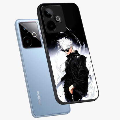 Limitless Shadow King Glass Case displayed in angled mockup highlighting dramatic dark hero design with intense aesthetic.