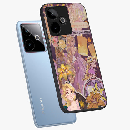 Magical Tangled Dream Glass Case displayed in angled mockup highlighting whimsical fantasy design with magical aesthetic.