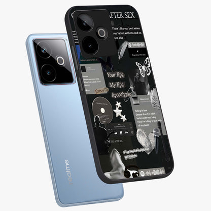 Midnight Love Echo Glass Case displayed in angled mockup highlighting elegant love inspired design with deep aesthetic style.