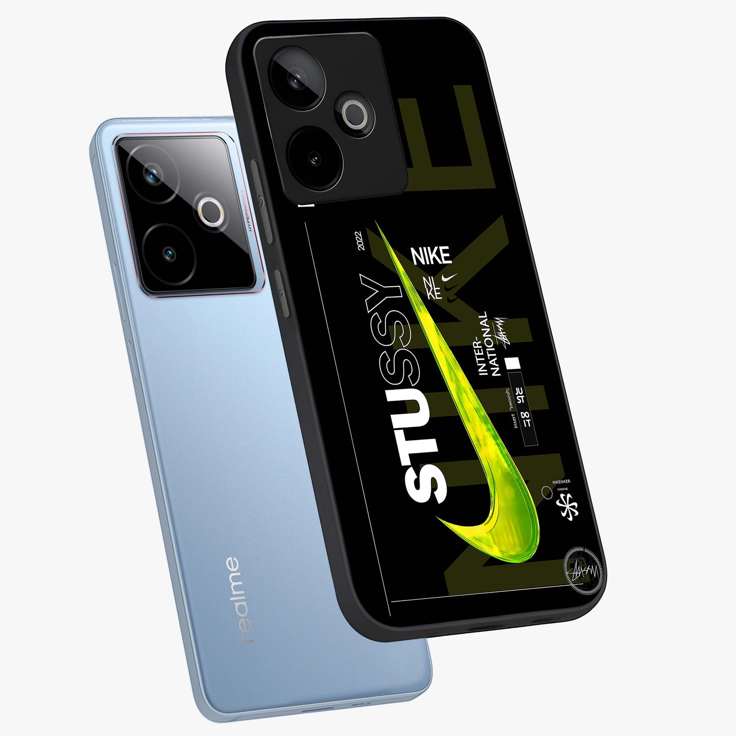 Neon Street Edition Glass Case displayed in angled mockup highlighting vibrant urban design with bold street aesthetic.