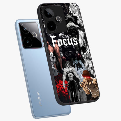 Relentless Power Focus Glass Case displayed in angled mockup highlighting bold statement design with modern aesthetic style.