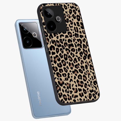 Savage Chic Pattern Glass Case displayed in angled mockup highlighting bold fashion inspired design with chic aesthetic.
