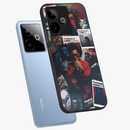 The Weeknd Glass Case displayed in angled mockup highlighting stylish pop culture inspired design with modern aesthetic.