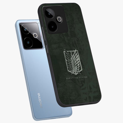 Wings Of Freedom Glass Case displayed in angled mockup highlighting graceful wing design with inspirational aesthetic.