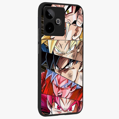 Anime Character Glass Case upright view showcasing expressive anime artwork with bold graphic style.